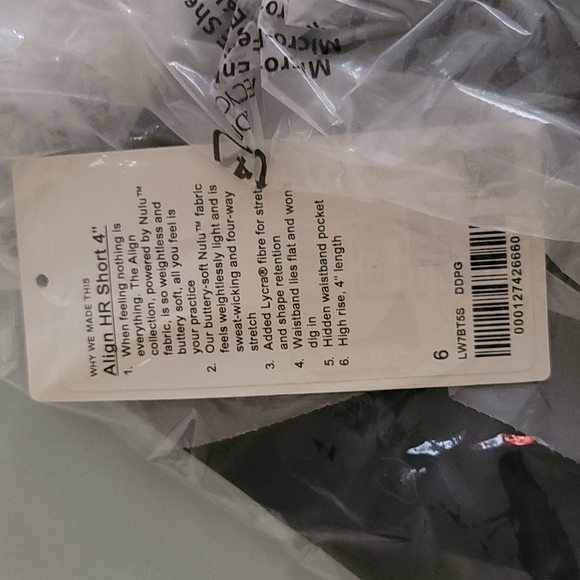 NWT 💎Lululemon Align HR Short 4" Diamond Dye Pitch Grey Size 2, 4 and 6 💎 - Picture 8 of 13